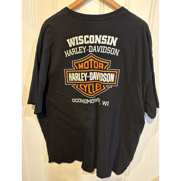 Harley-Davidson Men’s HD 2018 Bar & Shield Black Pocket T-Shirt 3XL XXXL 3TG - Picture 5 of 10